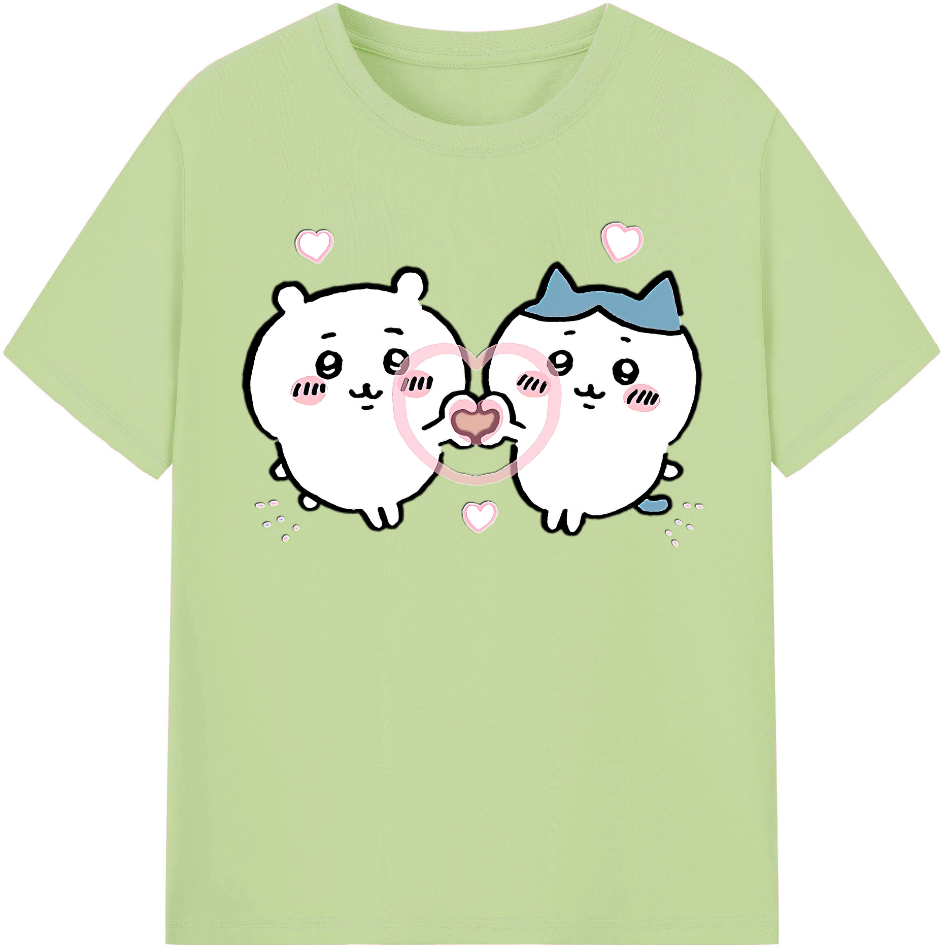 （画像用） ちいかわ ちいかわ Chii-kawa chiikawa 綿100％半袖Tシャツ（フロントプリント）